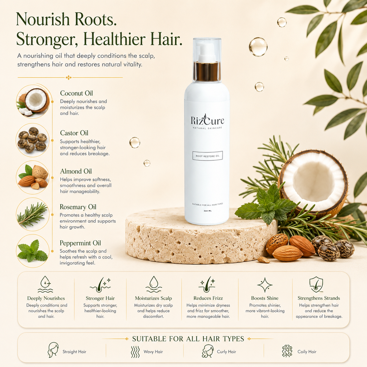 Root Restore Oil by RizCure, product photo 1