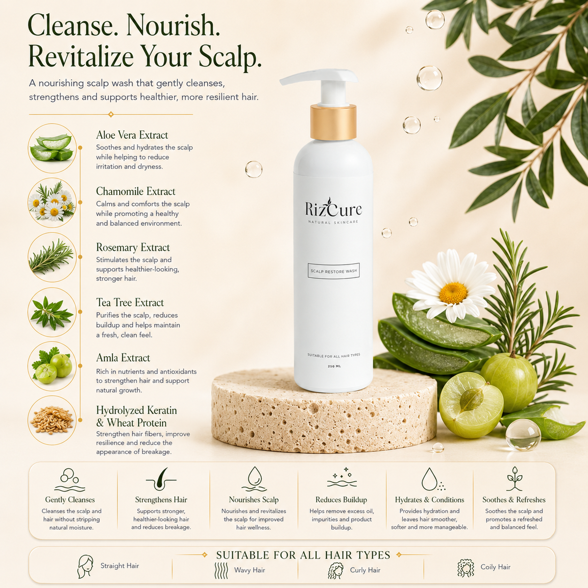 Scalp Restore Wash by RizCure, product photo 1