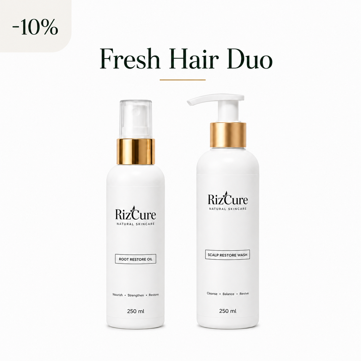 Fresh Hair Duo by RizCure, set of products