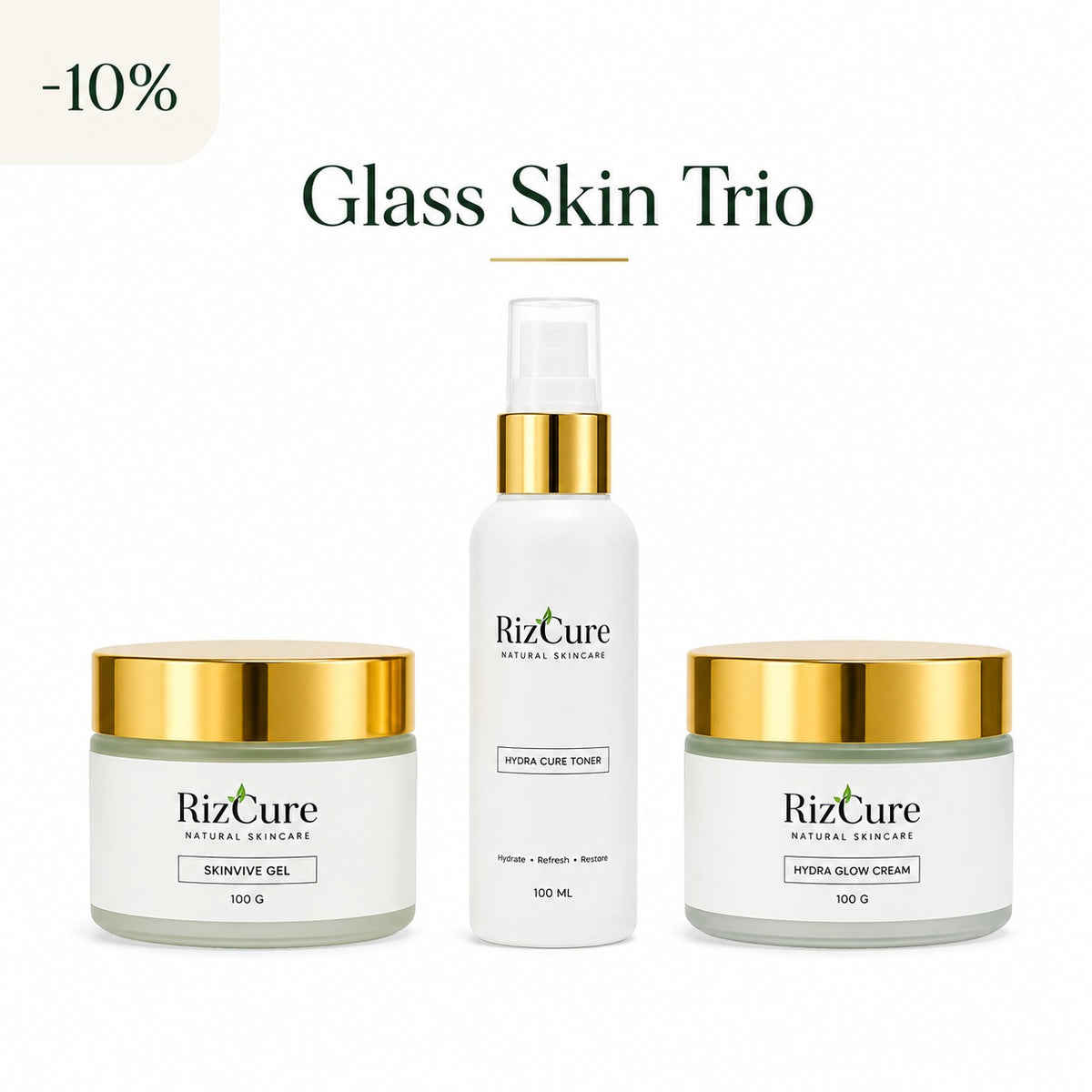 Glass Skin Trio by RizCure, set of products