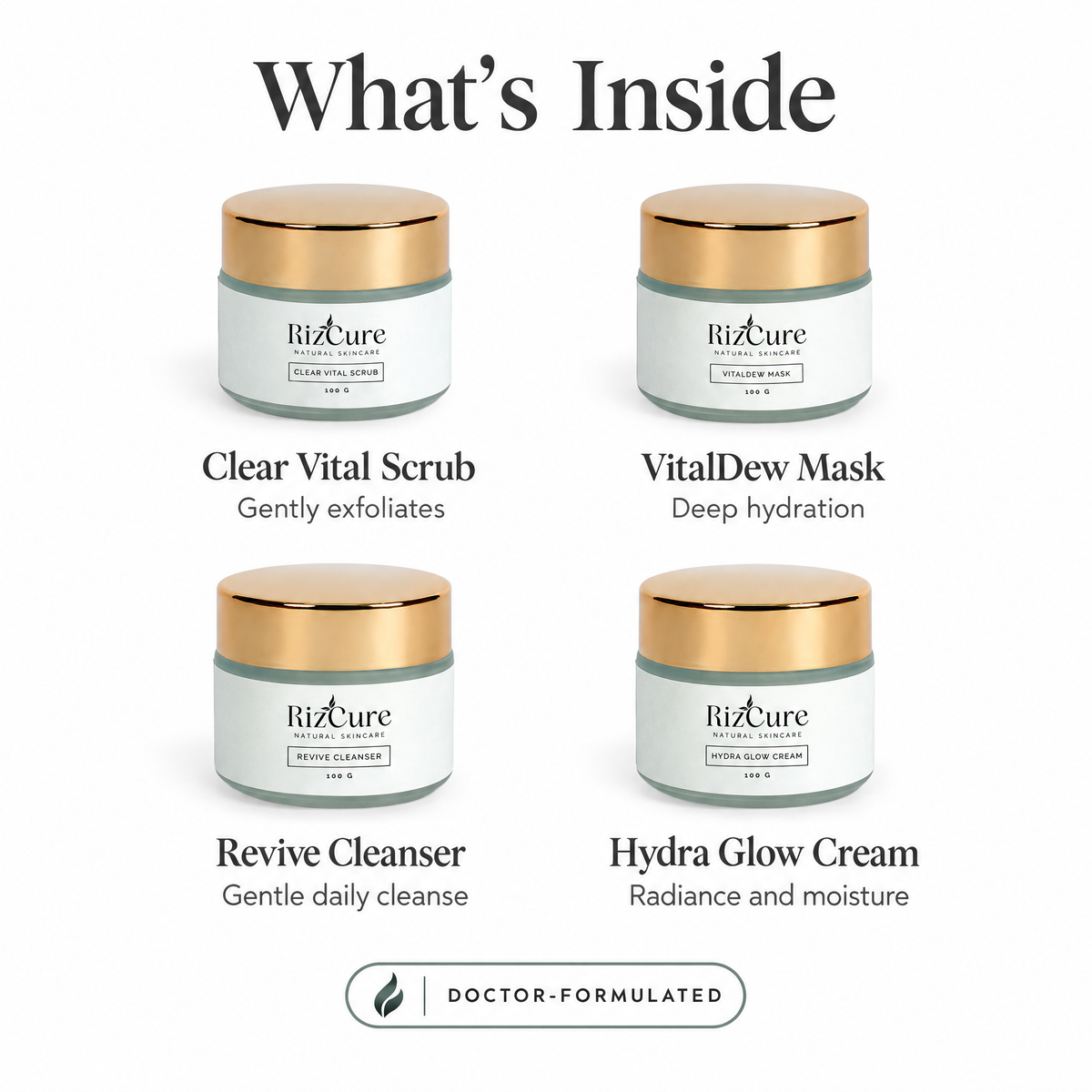 What's inside the RizCure Brightening Skin Bundle